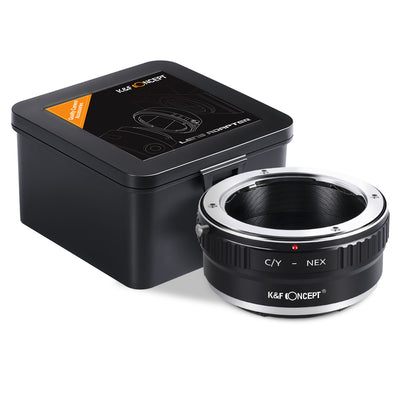 K&F Concept Contax Yashica to Sony E (C/Y-NEX) lens adapter with storage case