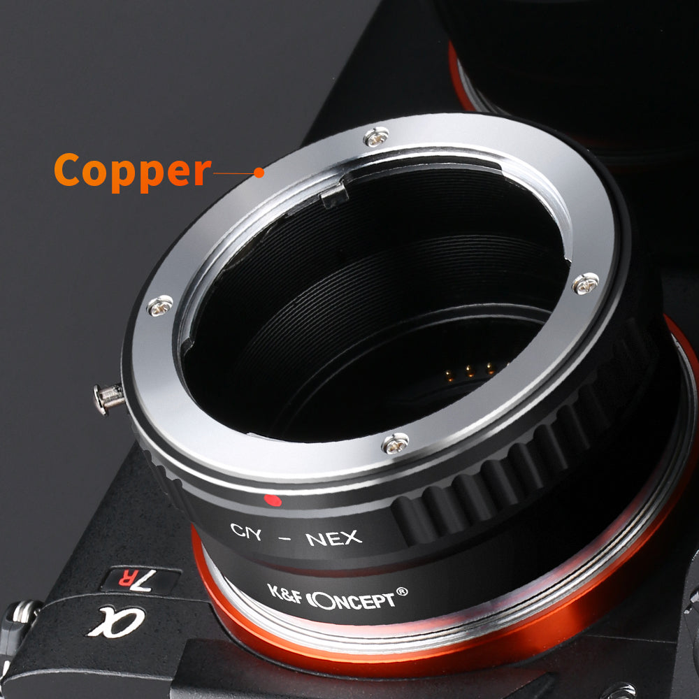 K&F CONCEPT Contax Zeiss CY-NEX Sony E/FE Lens mount adapter