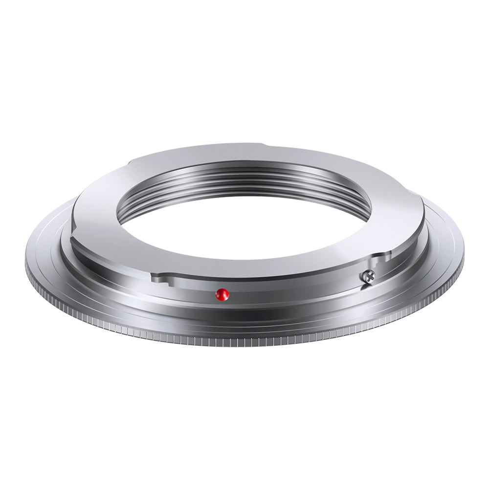 K&F Concept M42 to EOS adapter, angled Canon EF bayonet view