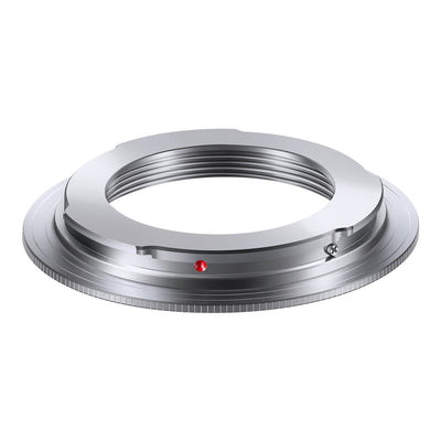 K&F Concept M42 to EOS adapter, angled Canon EF bayonet view