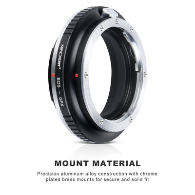 K&F CONCEPT Canon EF EOS Lens to Fuji GFX Medium Format mount adapter