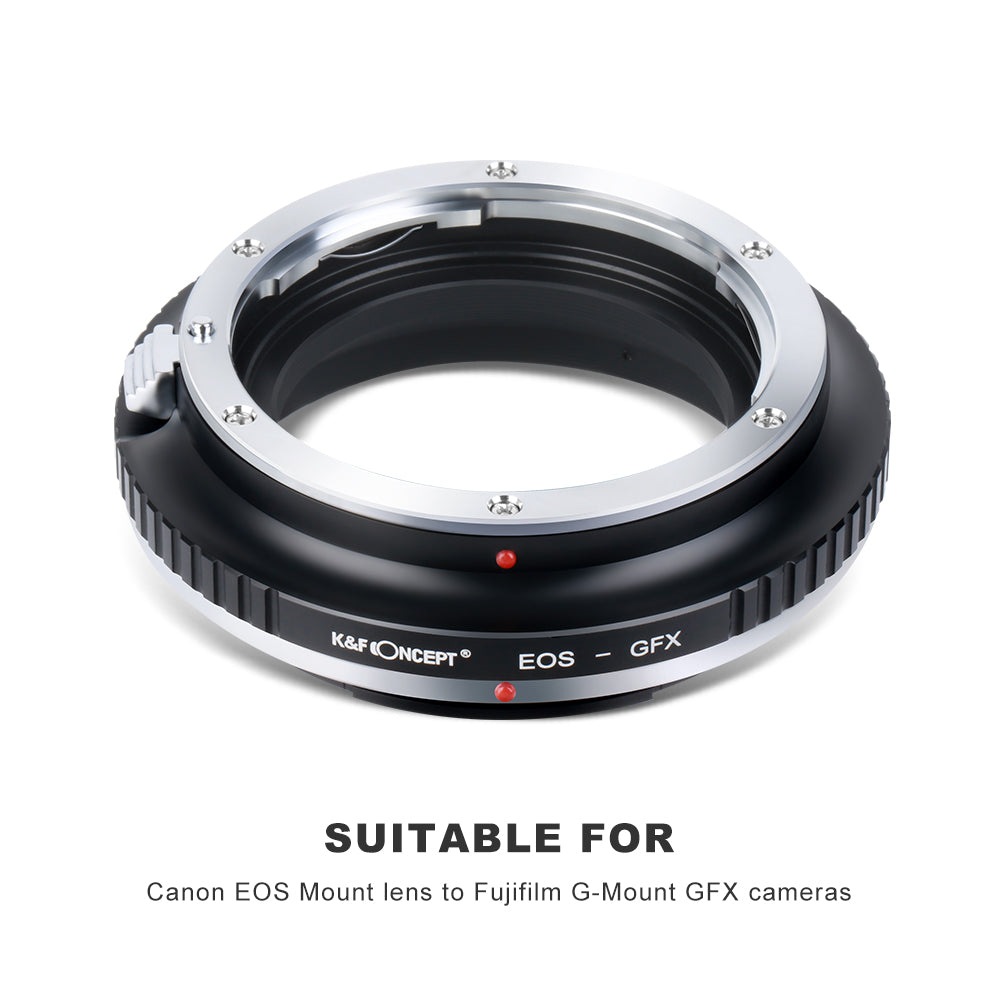 K&F CONCEPT Canon EF EOS Lens to Fuji GFX Medium Format mount adapter