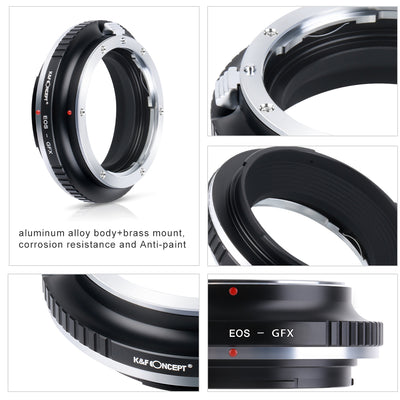 K&F CONCEPT Canon EF EOS Lens to Fuji GFX Medium Format mount adapter