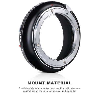 K&F CONCEPT Nikon F(AiS) Lens to Fuji GFX Medium Format mount adapter