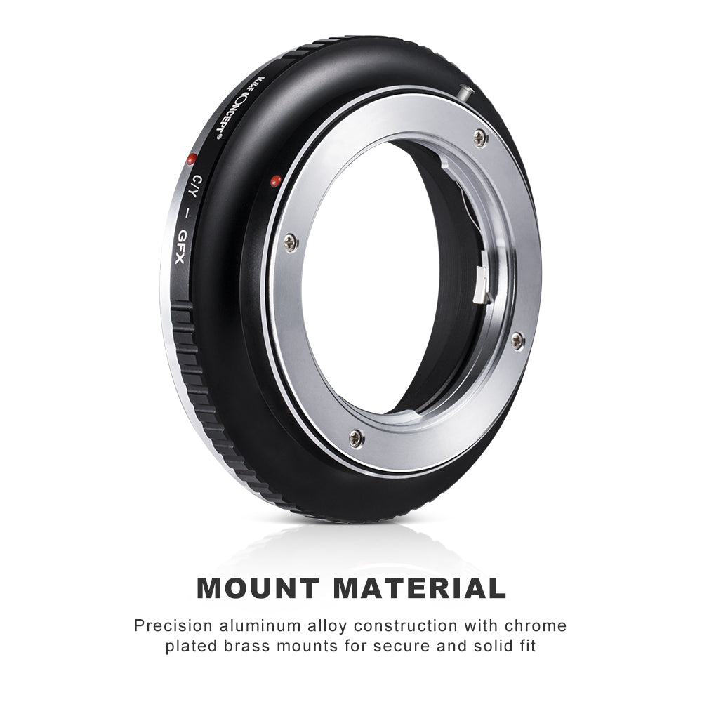 K&F CONCEPT Contax Zeiss CY-GFX Fuji Medium Format Lens mount adapter