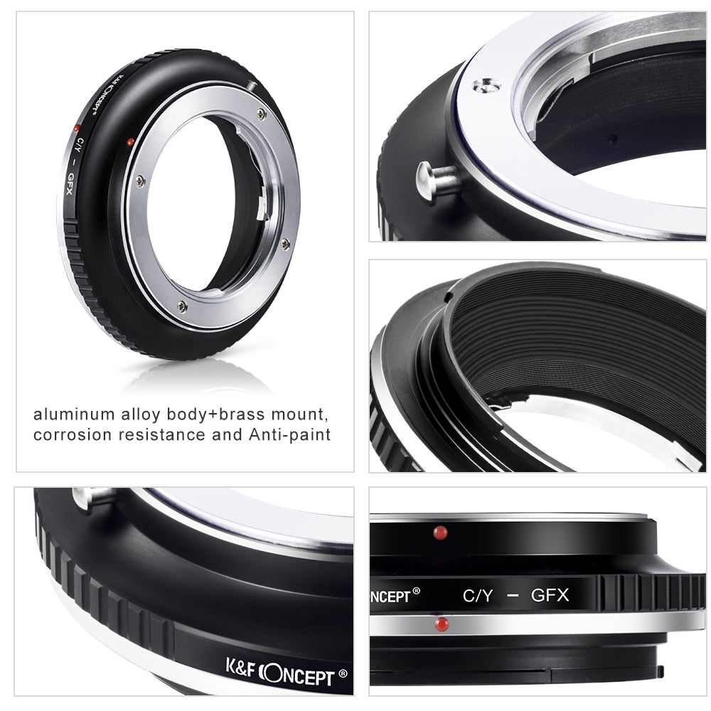 K&F CONCEPT Contax Zeiss CY-GFX Fuji Medium Format Lens mount adapter