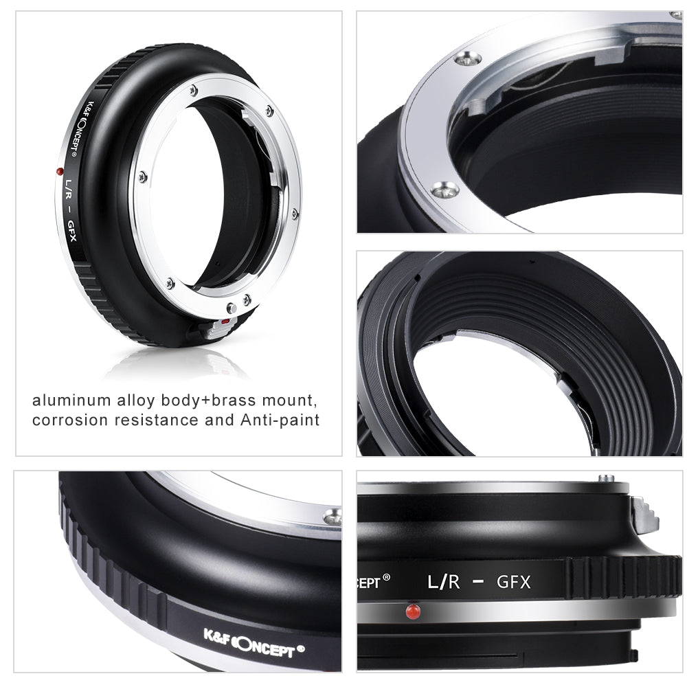 K&F CONCEPT Leica R LR-GFX Fuji Medium Format Lens mount adapter