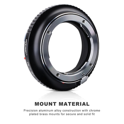 K&F CONCEPT Pentax K  Lens to Fuji GFX Medium Format mount adapter