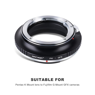 K&F CONCEPT Pentax K  Lens to Fuji GFX Medium Format mount adapter
