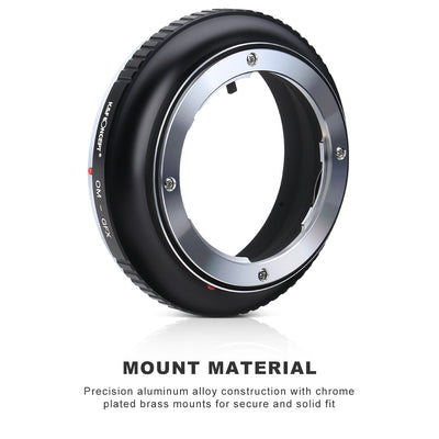 K&F CONCEPT Olympus OM Lens to Fuji GFX Medium Format mount adapter