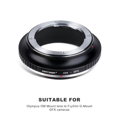 K&F CONCEPT Olympus OM Lens to Fuji GFX Medium Format mount adapter