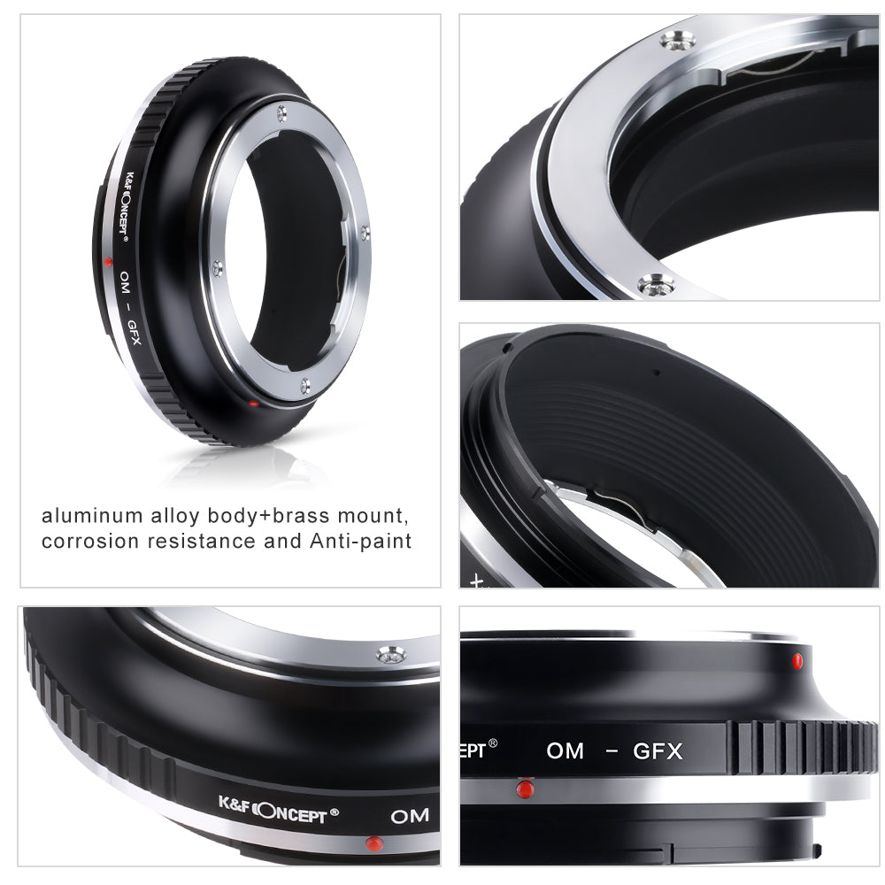 K&F CONCEPT Olympus OM-GFX Fuji Medium Format Lens mount adapter