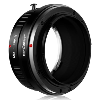 K&F Concept MD to Nikon Z adapter, angled Nikon Z mount view