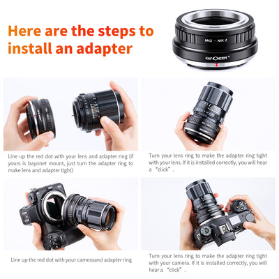K&F CONCEPT M42 Lens to NIKON Z mount adapter