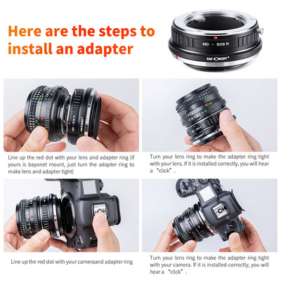 K&F CONCEPT Minolta MD Lens to Canon EOS R Lens adapter
