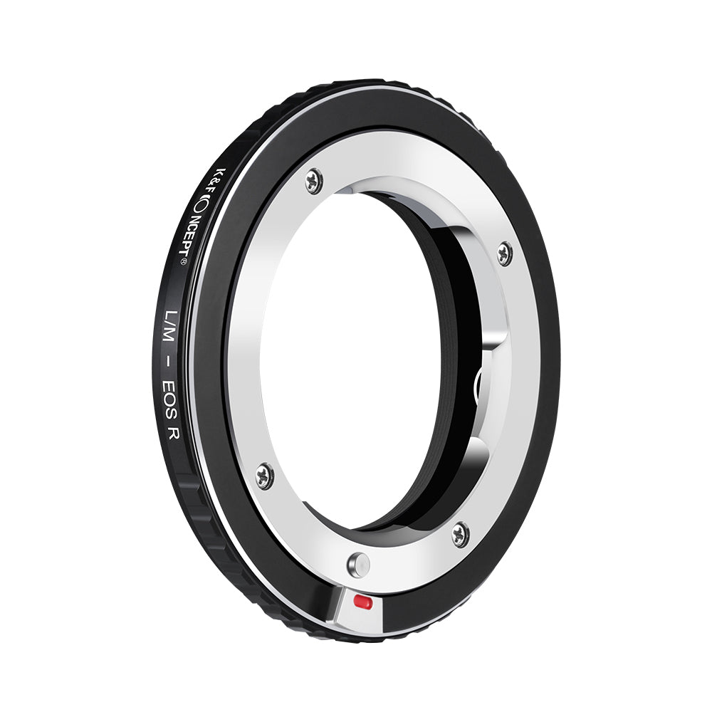 K&F Concept LM to EOS R adapter, Leica M mount side with release button