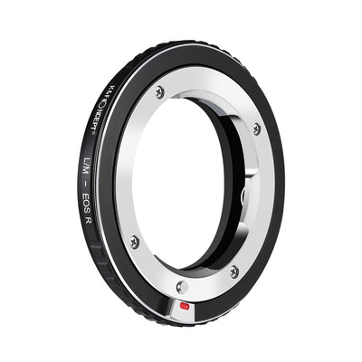 K&F Concept LM to EOS R adapter, Leica M mount side with release button