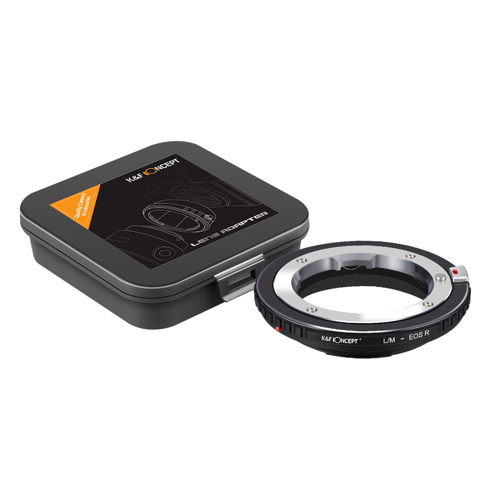 K&F Concept Leica M to Canon EOS R lens mount adapter with storage case