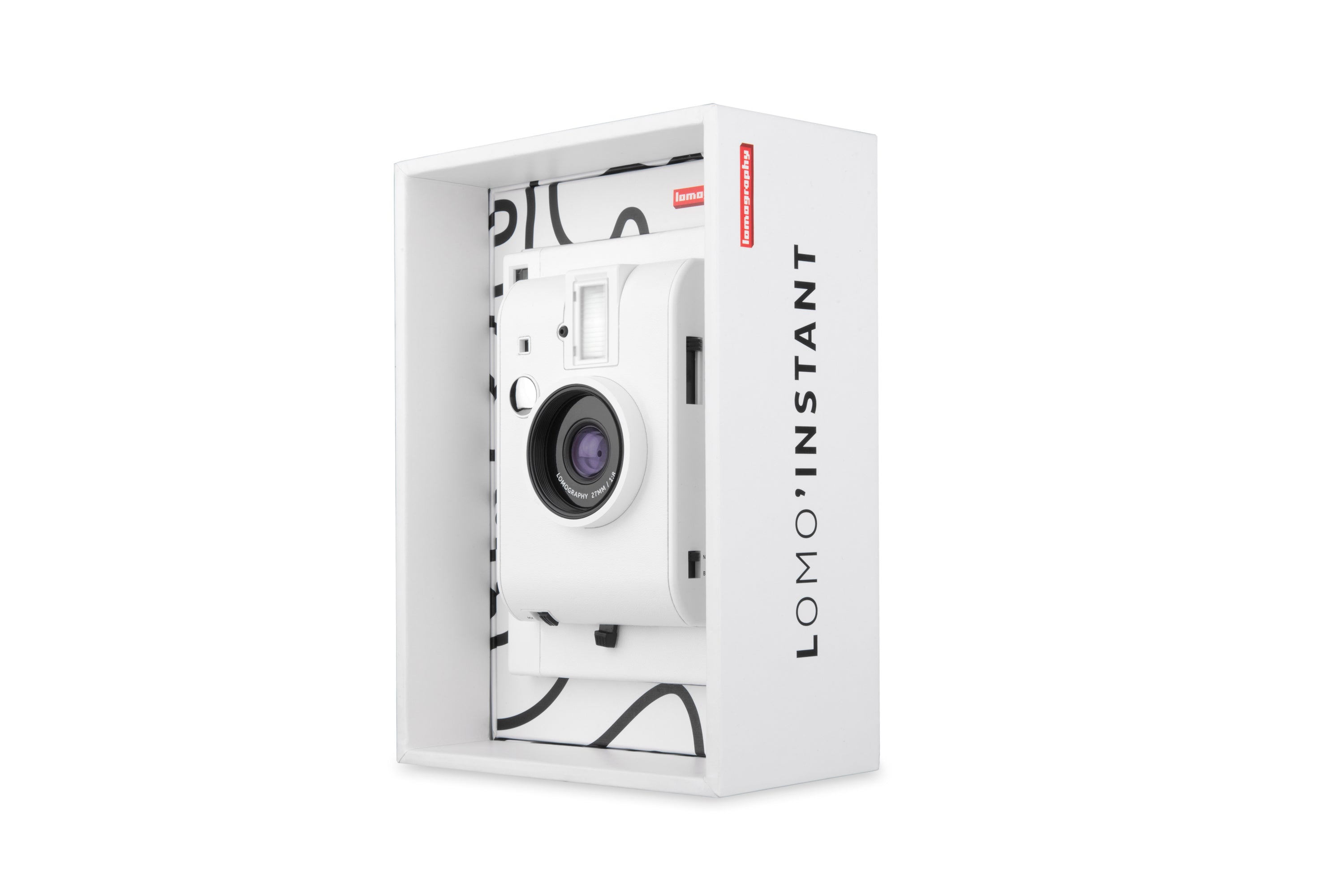 LOMOGRAPHY LOMO'Instant camera, White (Instax film camera)