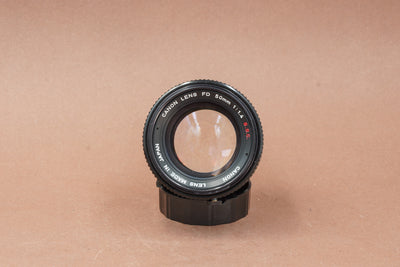 Canon FD 50mm f/1.4 S.S.C. front element and name ring