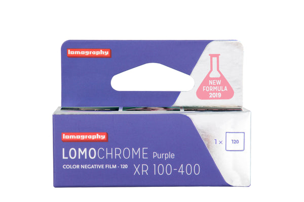 CLEARANCE SALE ! LOMOGRAPHY 120mm PURPLE ISO 100-400 film, 1 roll