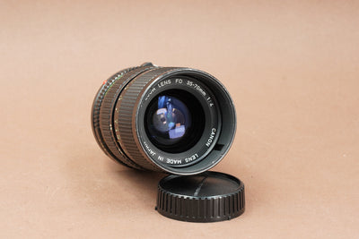 Canon FD 35-70mm f/4 front element with rear cap